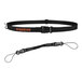 A black Ergodyne Squids tool belt strap with orange lettering.