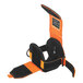 An orange and black Ergodyne tape measure tethering strap.