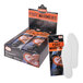 A white and orange box of Ergodyne N-Ferno air-activated insole foot warmers.