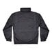 A black Ergodyne bomber jacket with a zipper on the front.