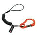 An Ergodyne Squids lanyard with an orange carabiner.