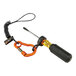 An Ergodyne Squids tool lanyard with a screwdriver attached to a carabiner.