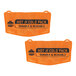 Two orange Ergodyne hot/cold packs with black text.