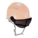 An Ergodyne Skullerz safety helmet with a smoke visor attached.