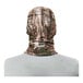 An Ergodyne N-Ferno Realtree Edge Camouflage fleece face mask with a hinged hood.