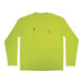 A yellow Ergodyne long sleeve shirt for cooling with a chest pocket.