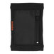 A black wristband pouch with a zipper.