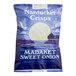 A blue bag of Nantucket Crisps Madaket Sweet Onion Potato Chips.