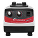 A white and black Bossen variable speed tea making blender base with knobs and a red label on a counter.