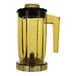 A yellow Bossen crema blender container with a black lid and handle.