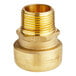 A SharkBite brass threaded male pipe fitting.