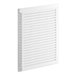 A white plastic left-side panel for a Grindmaster Cecilware refrigerated beverage dispenser.