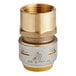 A SharkBite brass push-to-connect FNPT straight adapter.