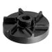 A black circular Grindmaster Cecilware impeller with a hole in the center.