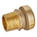 A SharkBite brass male adapter with a nut.