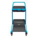 A blue and grey Vikan HyGo mobile cleaning station with two drawers.