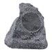 A granite rock with a speaker on it.