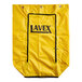 A yellow Lavex bag with black text.