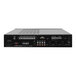 The front of a black Speco Technologies PBM120AT amplifier.
