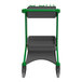 A green and grey Vikan HyGo mobile cleaning station cart.