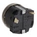 A black and silver round Cooking Performance Group 2-hour external timer for rotisserie ovens.