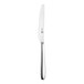 A Sola stainless steel dinner knife with a silver handle.