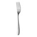 A close-up of a Sola stainless steel salad/dessert fork with a silver handle.