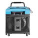 A blue and black XPOWER XD-125Li commercial dehumidifier with wheels.