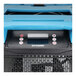 An XPOWER dehumidifier with a blue and black machine.