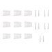 A white Mod-Picket fence with 9 panels and 10 post connectors.