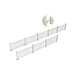 Mod-Picket white picket fence starter kit with 8 fence panels and 10 post connectors.