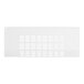 A white rectangular front grille with holes.