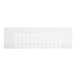 A white plastic rectangular grille with holes.