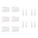 A white Mod-Picket fence with six panels and eight post connectors.