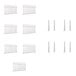 A white Mod-Picket fence with several Mod-Post connectors.
