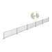 A white Mod-Traditional fence with 5 panels and 6 post connectors.