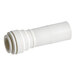 A white plastic John Guest pipe fitting with a nozzle on one end and a tube on the other.