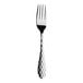 A Varick Crystal stainless steel salad/dessert fork with a hexagon design on the handle.