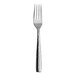 A close up of a Varick Becki stainless steel fork with a textured silver handle.