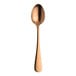 A Varick Fulton Vintage Copper stainless steel teaspoon with a rose gold handle.