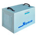 A blue box with a black and blue label for "Namco 150 Pint Crawl Space Dehumidifier" on a white background.