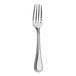 A close-up of a Varick Elena stainless steel fork with a silver handle.