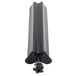 A close-up of a black Carlisle plastic cylinder with metal ends.