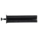 A black rectangular object with a black cylinder and a metal screw inside.