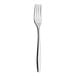 A close-up of a Varick Avina stainless steel salad/dessert fork with a silver handle.