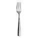 A close up of a Varick Becki stainless steel cocktail fork with a silver handle.