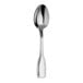 A Varick Marina stainless steel teaspoon with a long silver handle and a silver spoon.