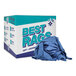A blue box of Monarch Brands blue recycled cotton rags.