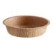 A Solut Kraft paper baking cup with flange.