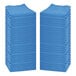 A stack of Monarch Brands blue huck towels.